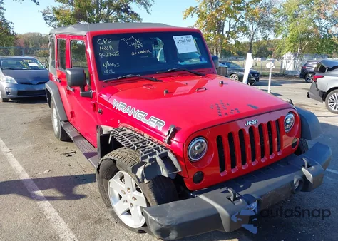 2012 Jeep Wrangler Unlimited Sport z USA, uszkodzony, nr VIN 1C4BJWDG4CL133248